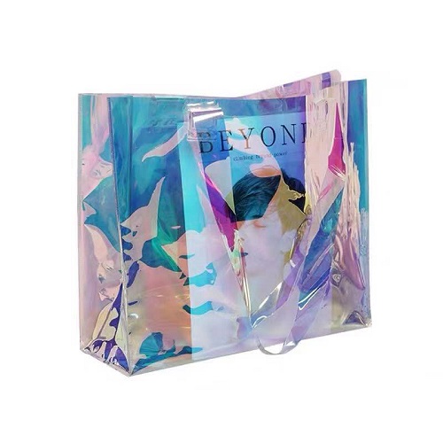 Colorful PVC high-end handbags shopping bags custom LOGO advertising bags - 副本