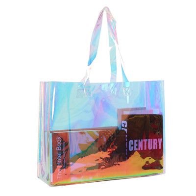 Environmental Waterproof Holographic Transparent Pvc Bag With Custom Logo - 副本