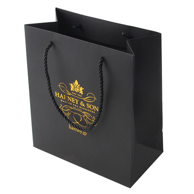 Matt Cardboard Paper Gift Bag Laminated Packaging Coated With Custom Logo - 副本