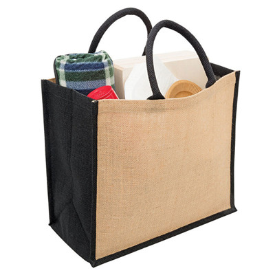 Portable Jute Reusable Tote Shopping Bag Grocery Organizer Storage Pouch