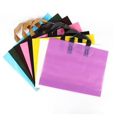 Carry Reusable ldpe Custom Logo Print Bottom Gusset Plastic Shopping Bags