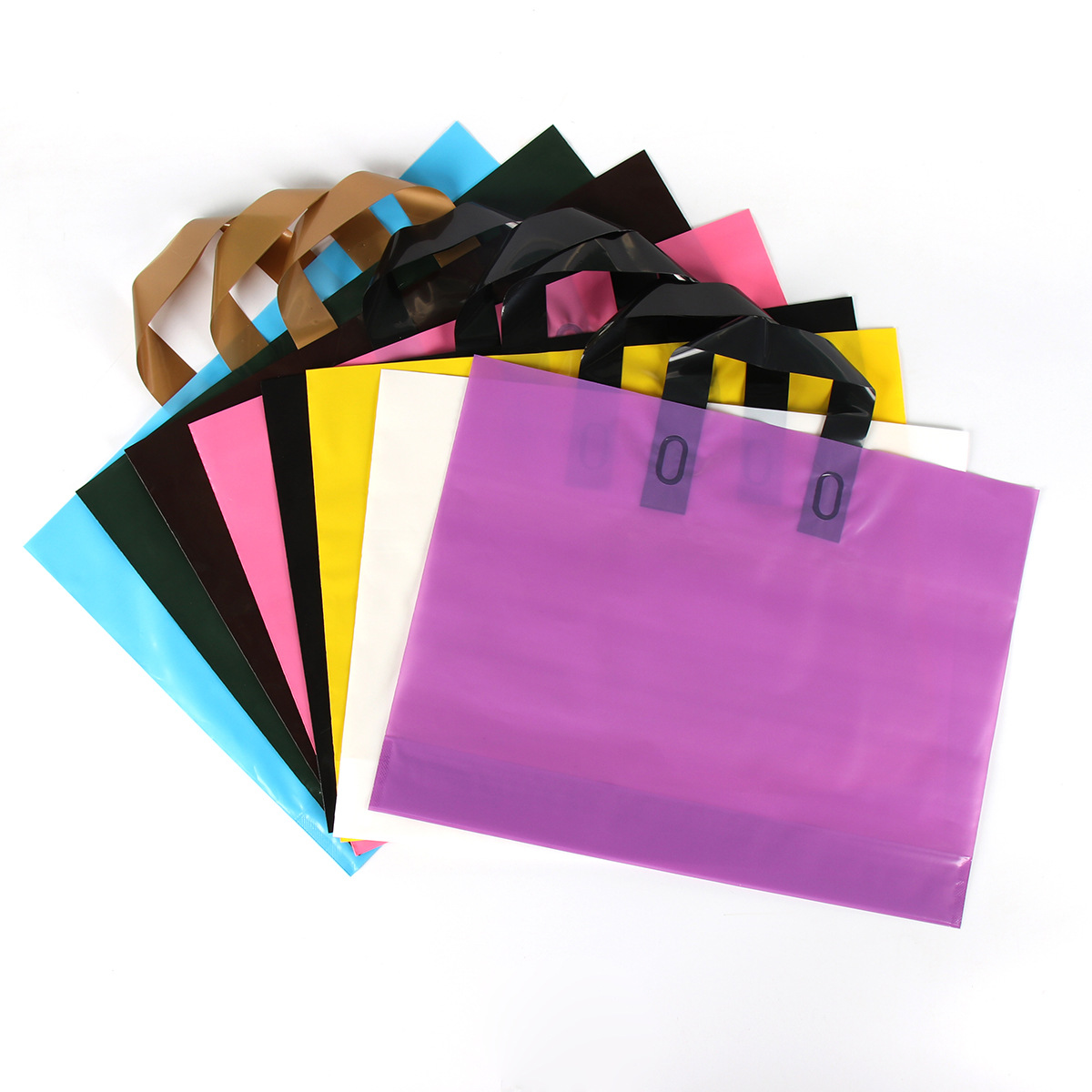Carry Reusable ldpe Custom Logo Print Bottom Gusset Plastic Shopping Bags