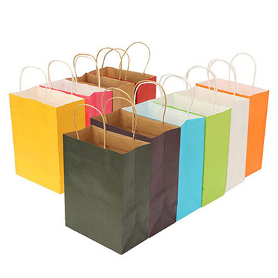 Custom Printing Cheap Shopping Carry Packaging Recycled Brown Kraft Paper Bags