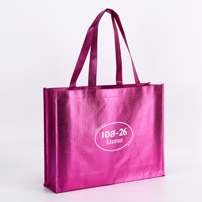 Eco Reusable Laser Metallic Non Woven Fabric Party Bags