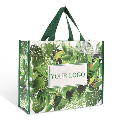 Customized Logo Sewing PP Non Woven Bolsa Fabric Tote Shopping Packaging Bag