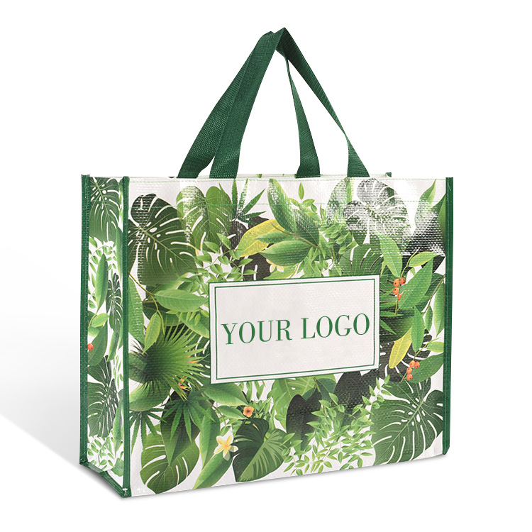 Customized Logo Sewing PP Non Woven Bolsa Fabric Tote Shopping Packaging Bag