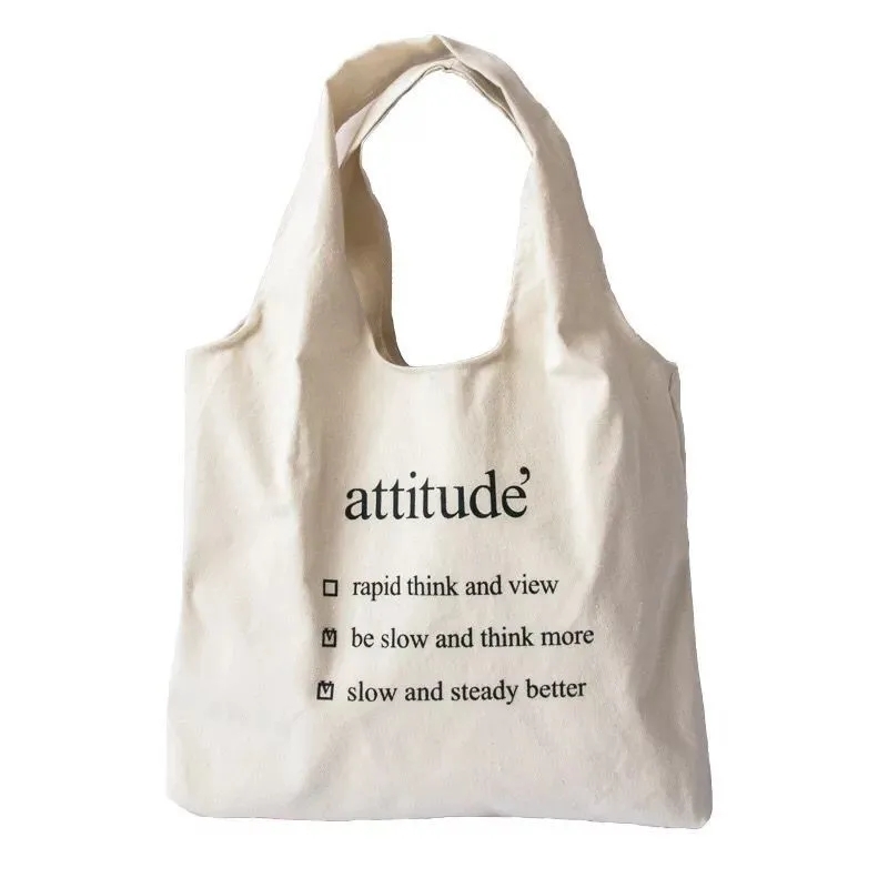 Canvas Bags Eco Recyclable Foldable Shoulder Bag Handbag - 副本 - 副本