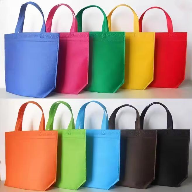 Hot-Pressed Non-Woven Tote Bag | Reinforced Design (Bottom Only, No Side Gussets) – Eco-Friendly Bulk Gift Bag with Custom Logo Printing