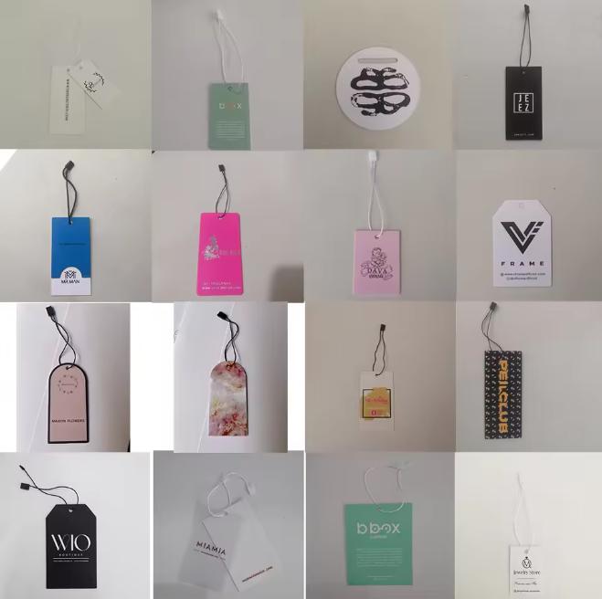 Premium Custom Paper Hang Tags | Wide range of styles; complete sets including tags and cords available for customization