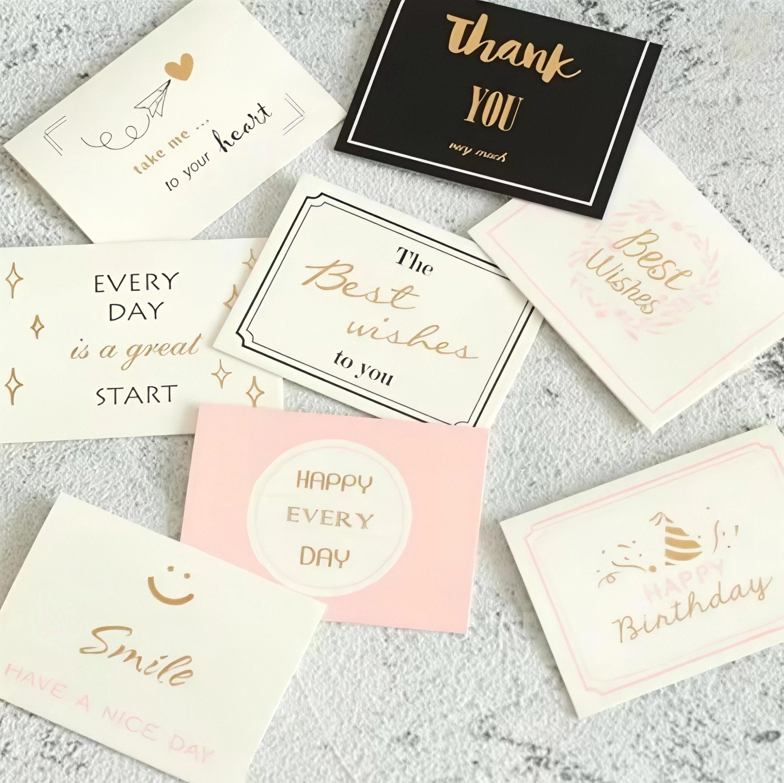 Custom-Branded Paper Cards | Supports Foil Stamping & Color Printing; Wholesale Thank-You & Brand Cards for Package Inclusion
